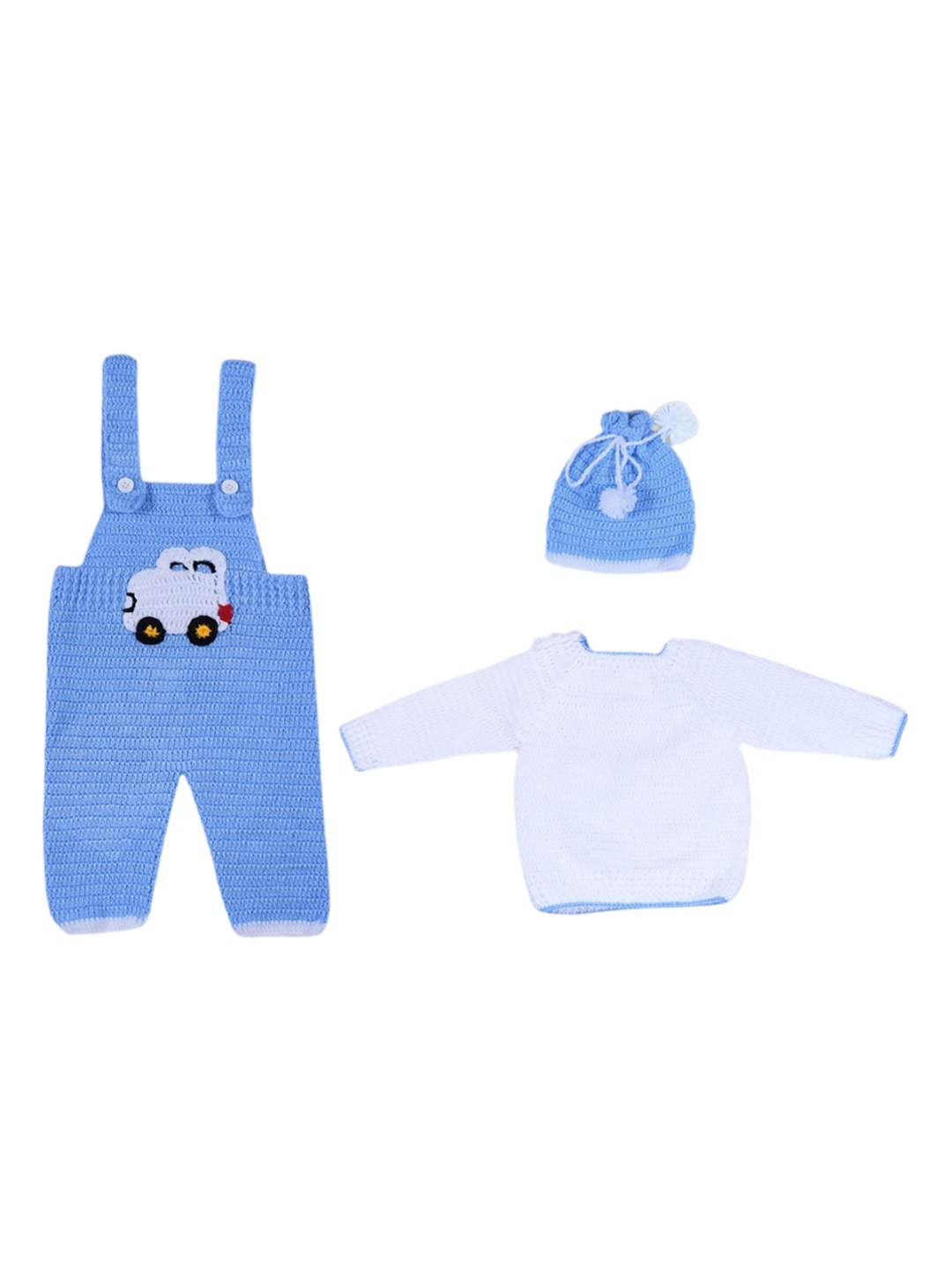

WINDROP SOLUTIONS Infants Self-Design Dungarees Set, Blue