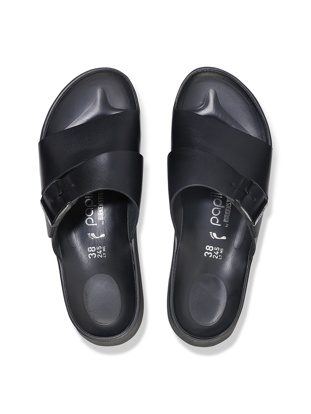 

Birkenstock Almina Women Leather Slip-On Sandals, Black