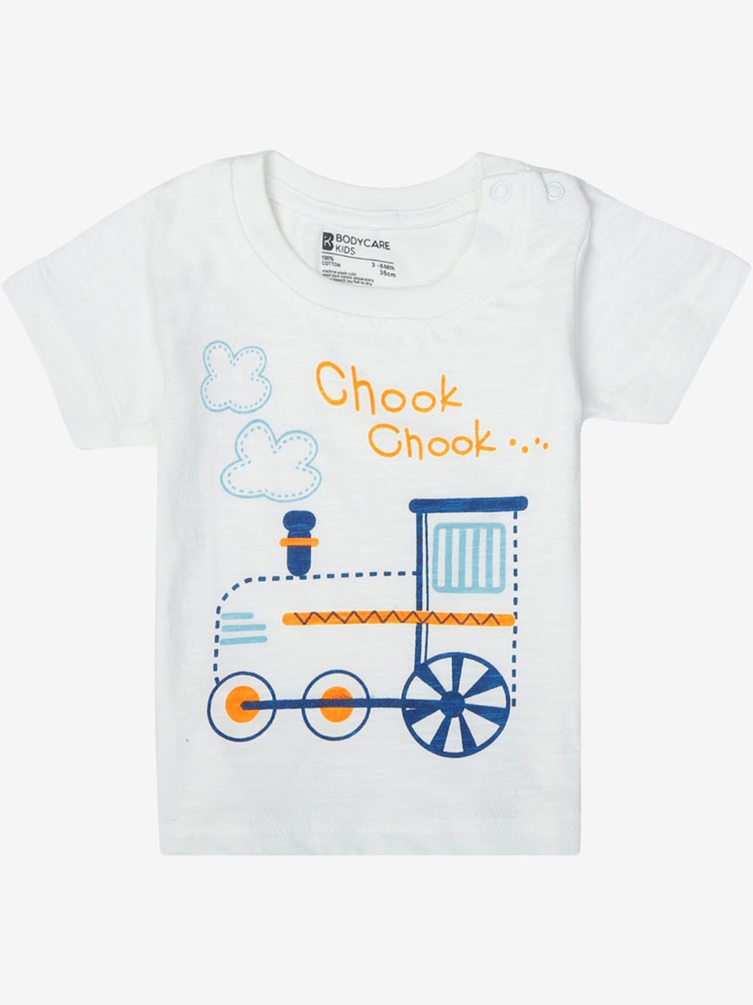 

Bodycare Boys Typography Printed Round Neck T-shirt, Off white