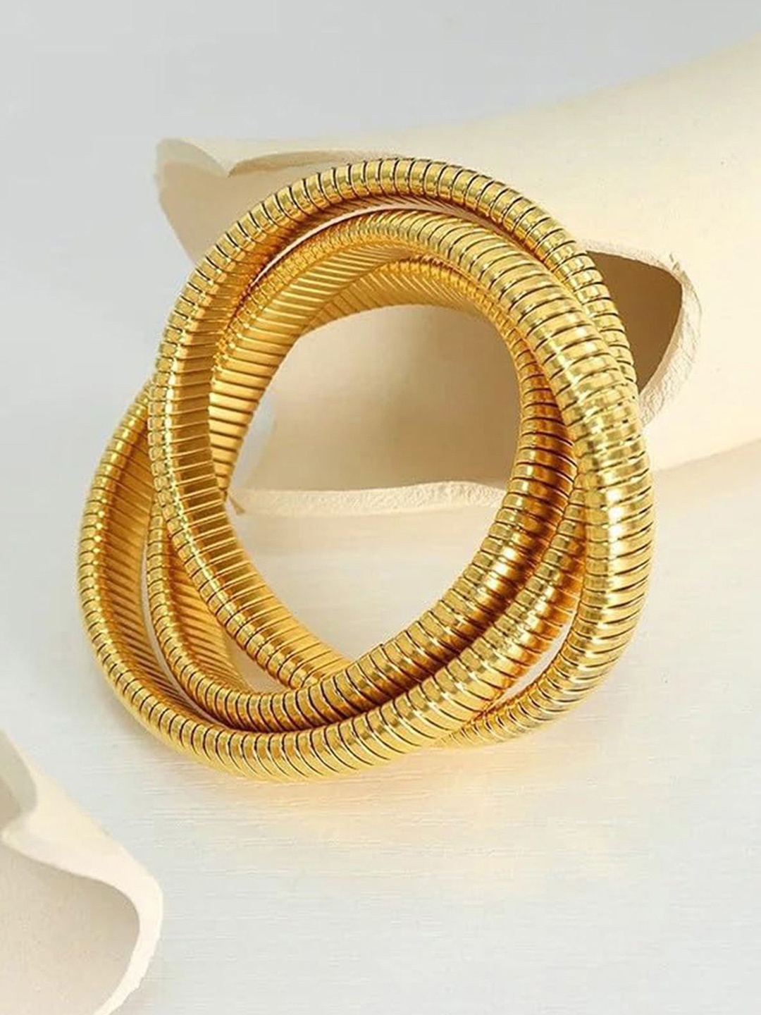 

Jewels Galaxy Women Gold-Plated Wraparound Bracelet