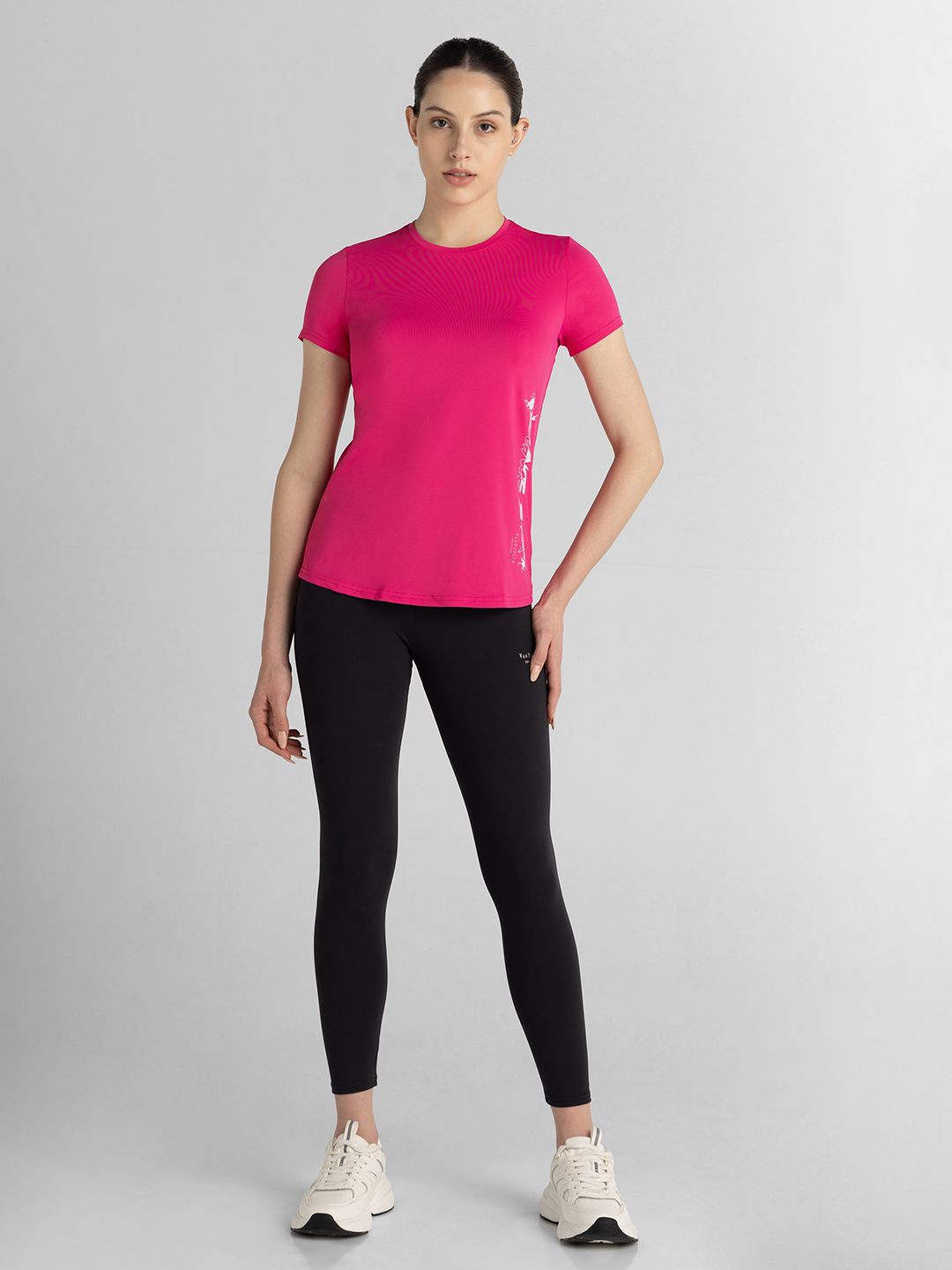 

Van Heusen Proactive Anti Bacterial Round Neck T-Shirt, Pink