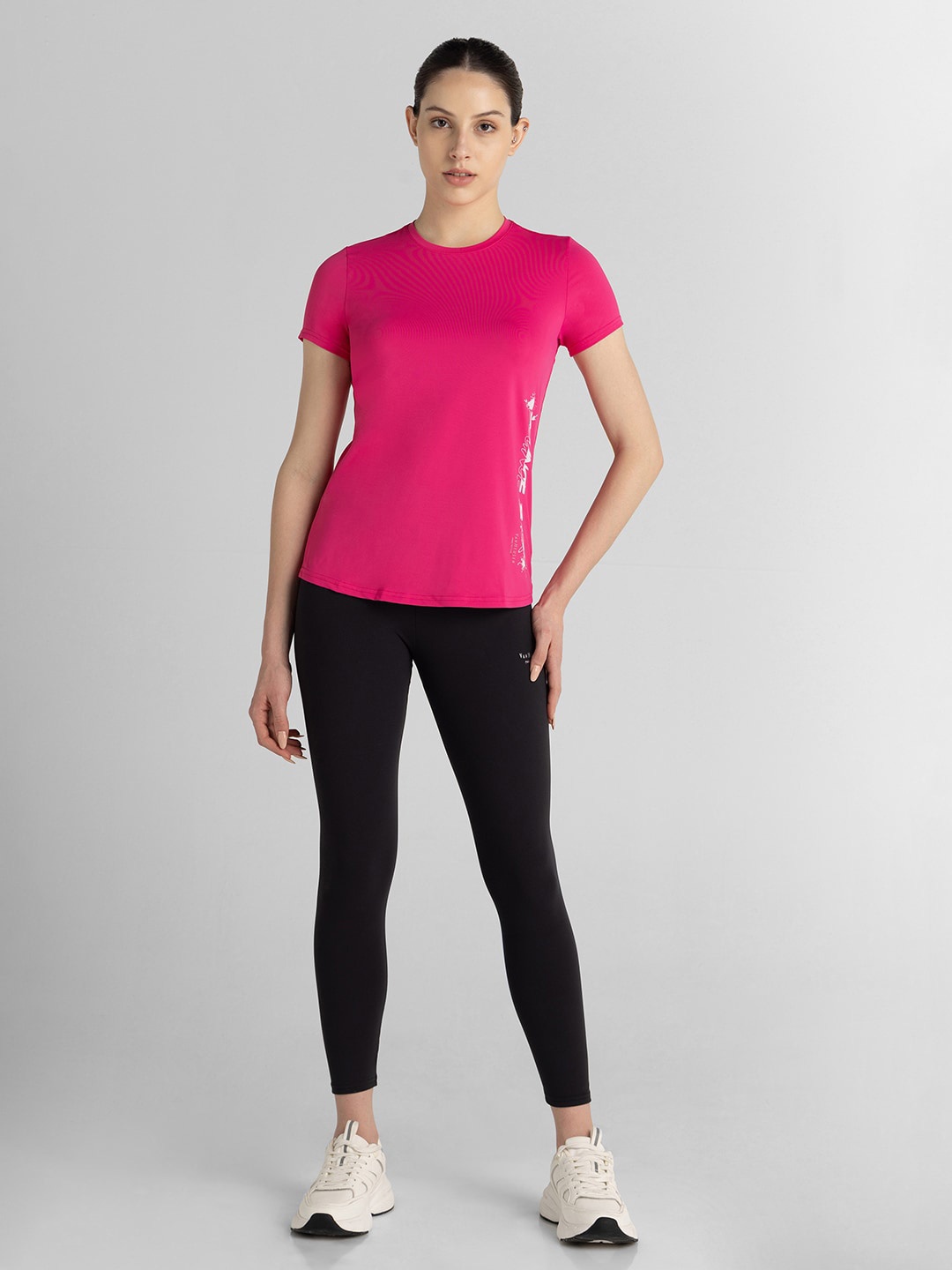 

Van Heusen Proactive Anti Bacterial Round Neck T-shirt, Pink