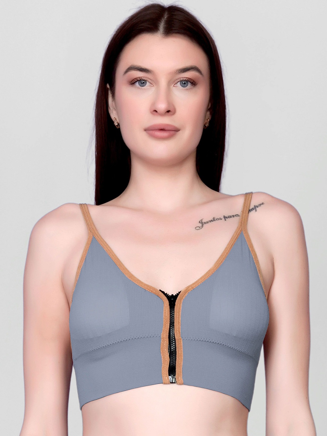 

DEALSEVEN FASHION Women Full Coverage Removable Padding Bra, Blue