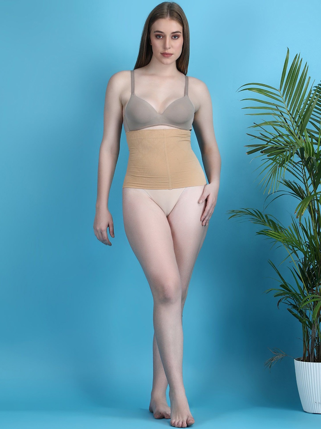 

DUNBERRY LONDON Luxe Tummy Control Shapewear Corset Compression Belt Postpartum Belt, Beige