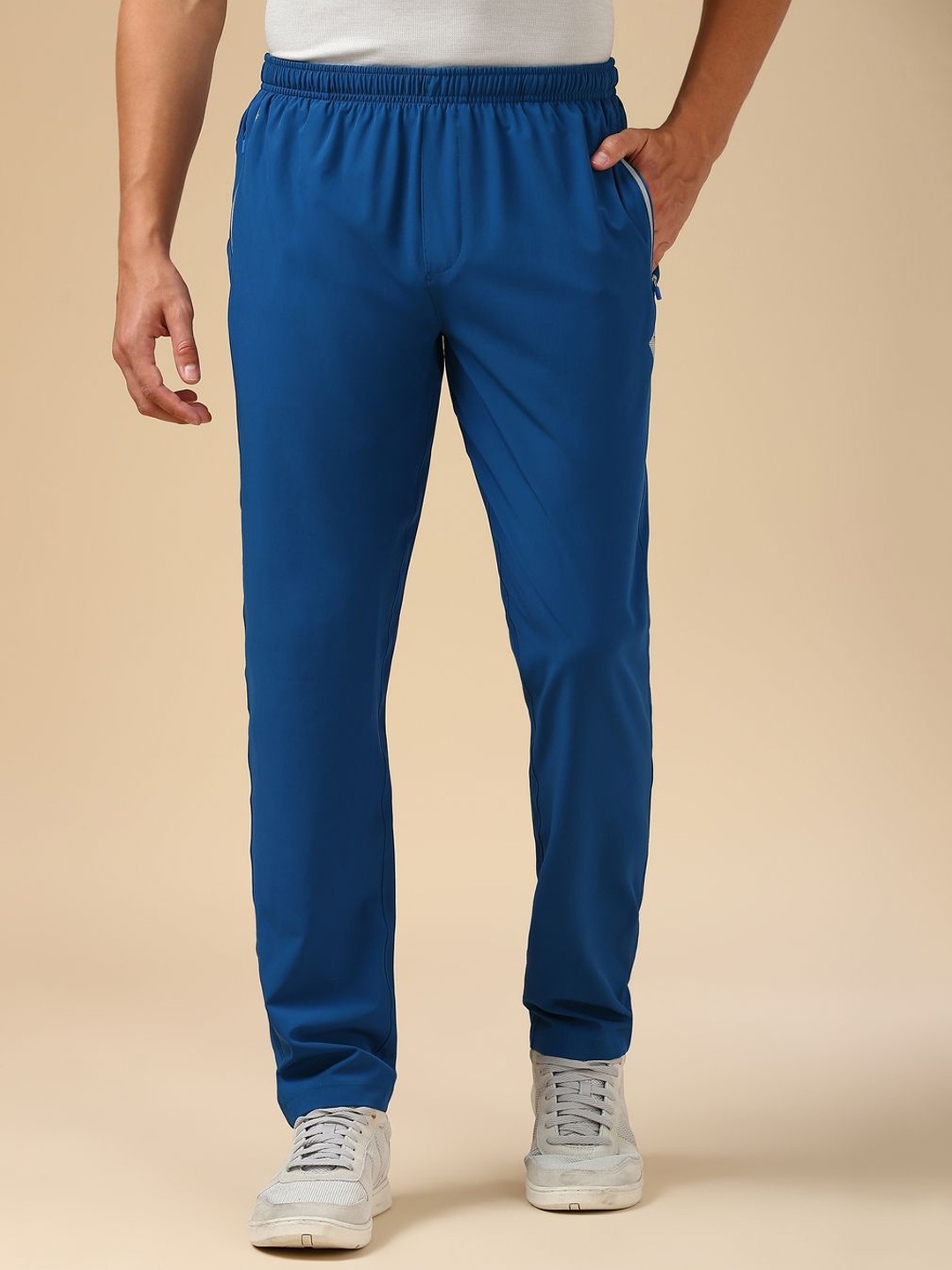 

Van Heusen Men Mid-Rise Track Pants, Blue