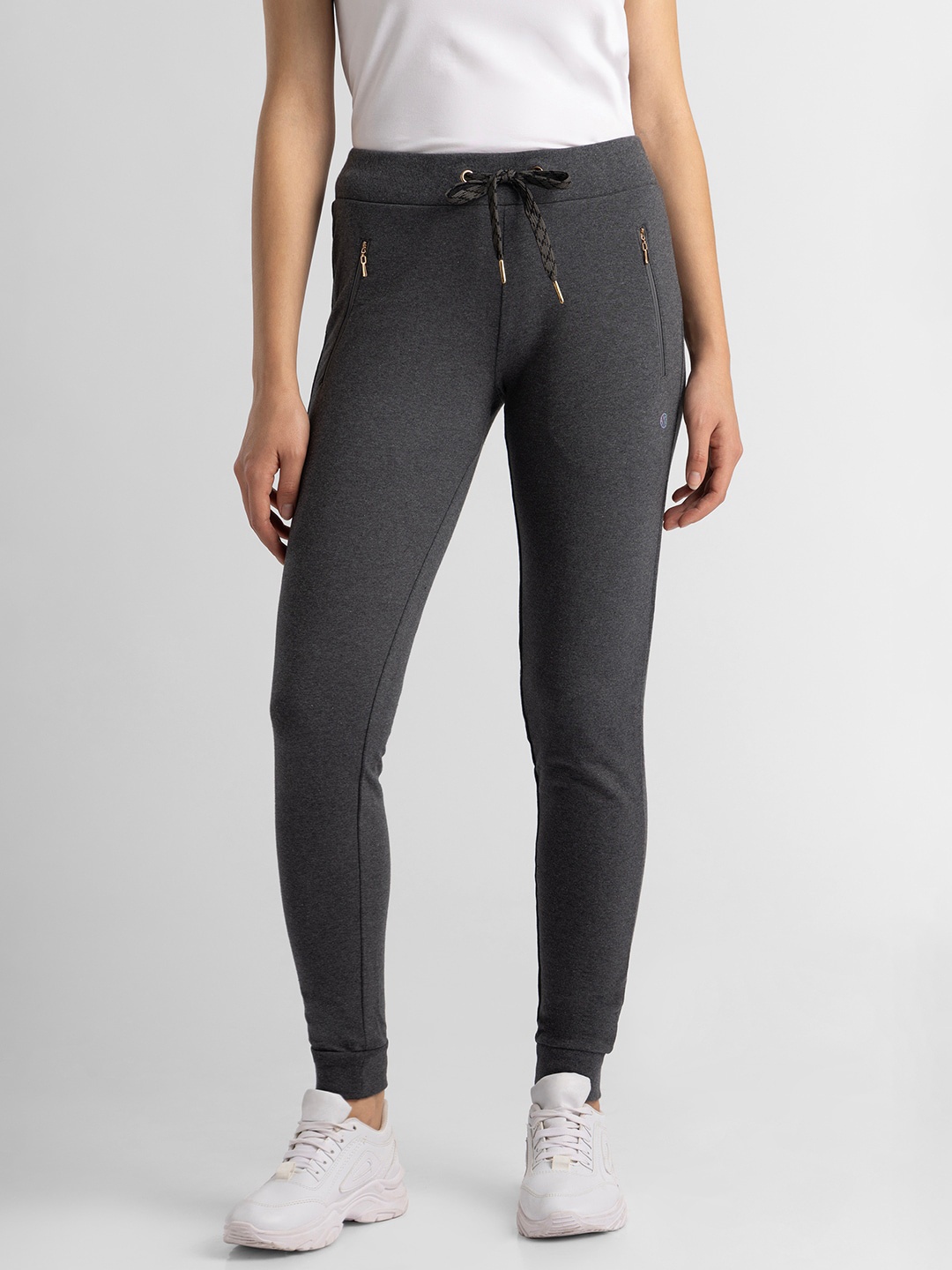 

Van Heusen Women Mid-Rise Joggers, Charcoal