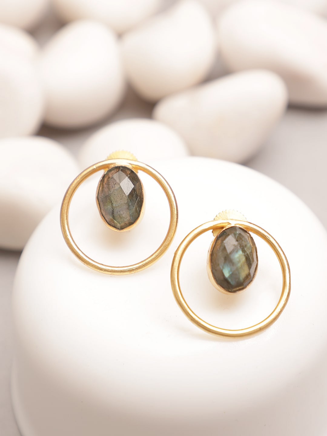 

XAGO Women Contemporary Studs Earrings, Grey