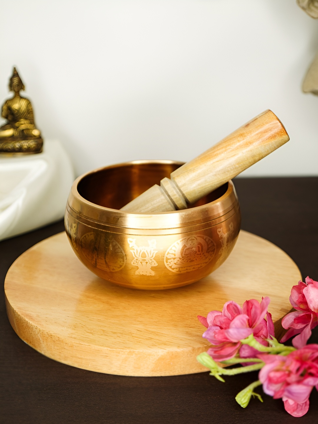 

Ekhasa Tibetan Meditation Singing Bowl, Gold
