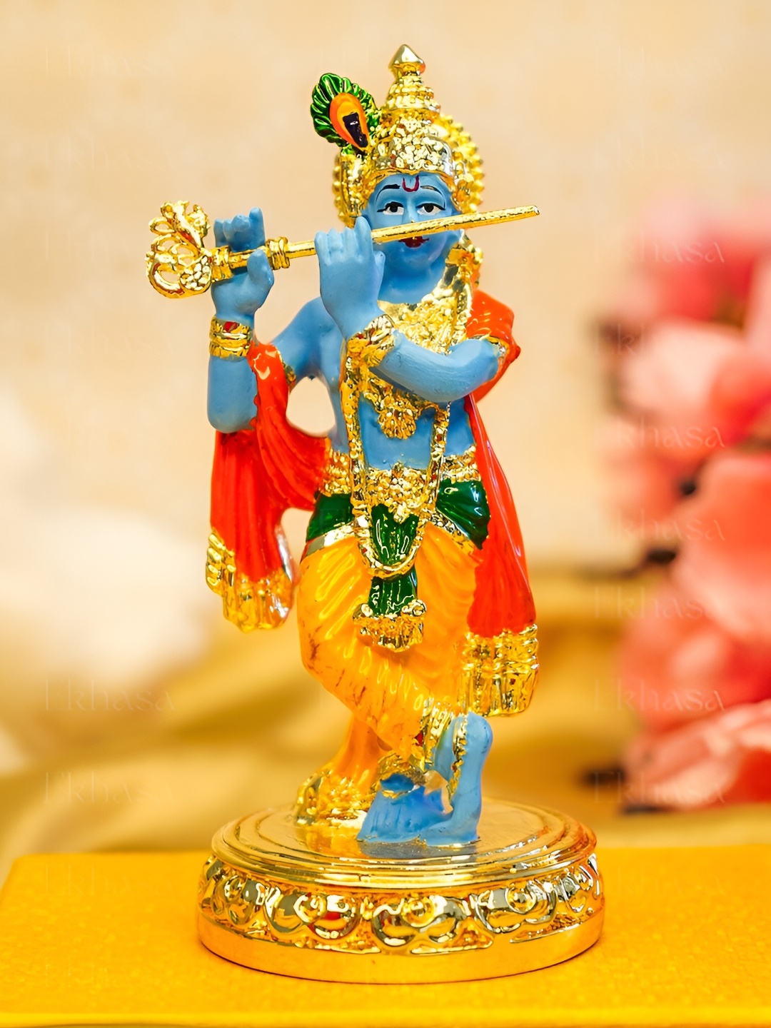 Ekhasa Blue & Gold Toned Religious Idol Showpiece