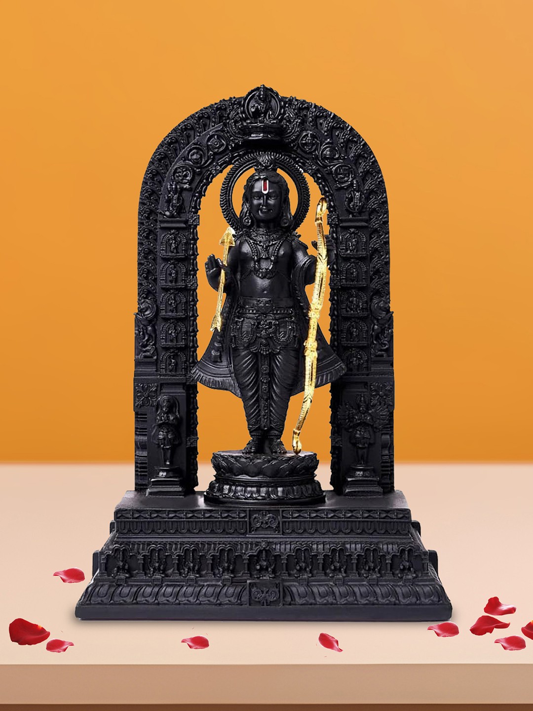 

Ekhasa Black Ayodhya Ram Religious Idol Showpiece