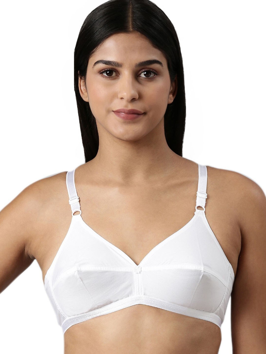 

BLOSSOM Solid Full Coverage Cotton Everyday Bra With All Day Comfort, White