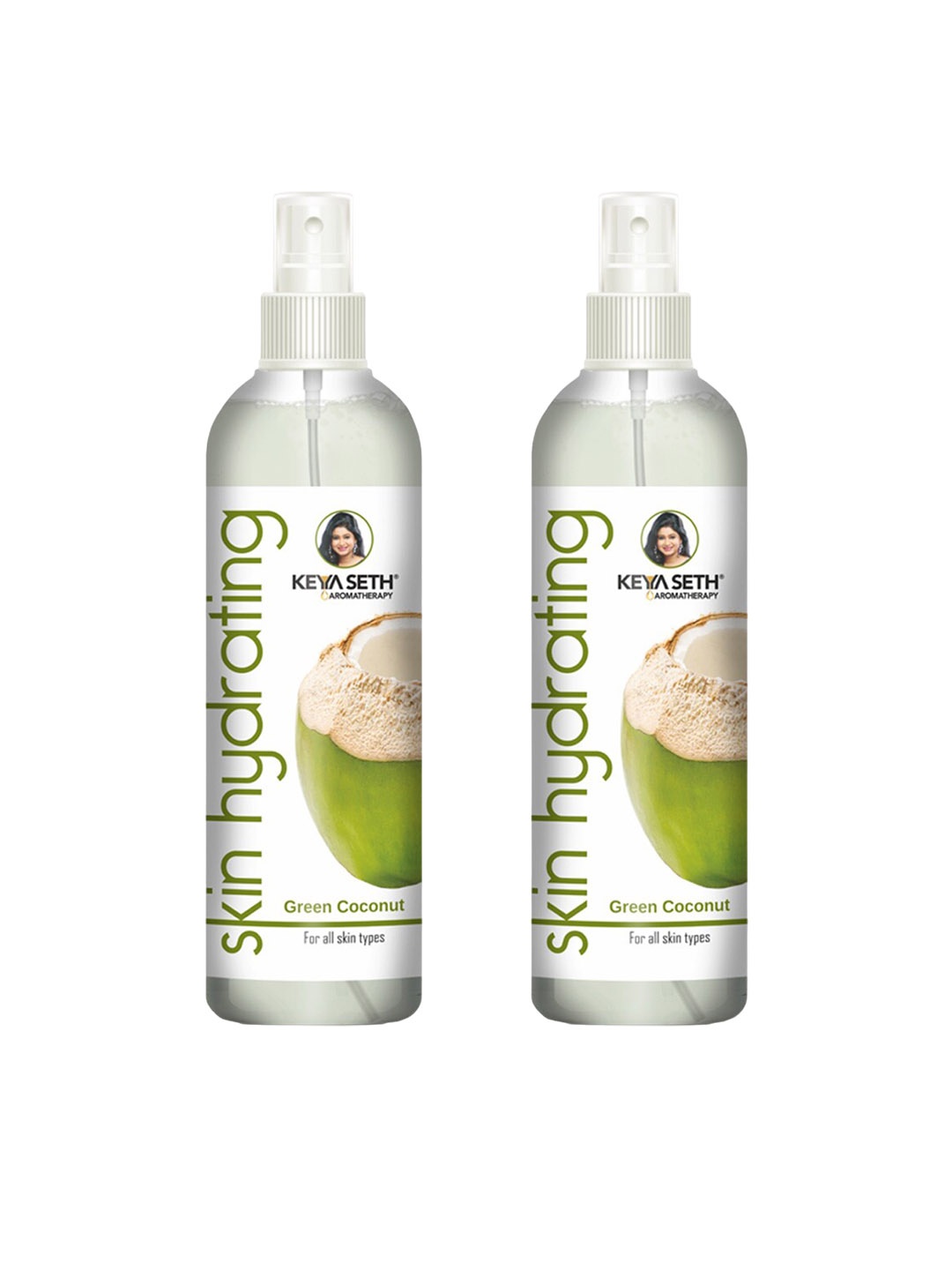 

KEYA SETH Aromatherapy Set Of 2 Skin Hydrating Green Coconut Toner - 200ml Each, White