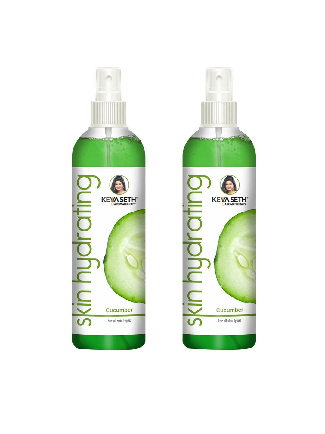 

KEYA SETH Aromatherapy Set Of 2 Skin Hydrating Cucumber Toner - 200ml Each, Green