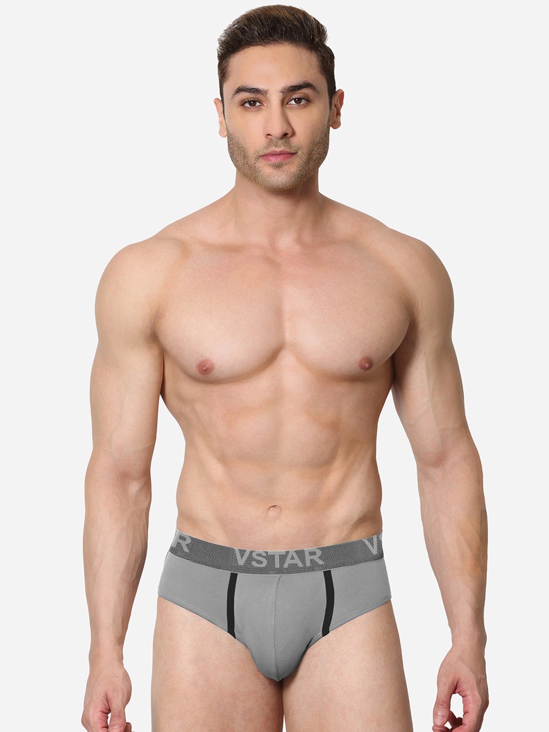 

VStar Men Low Rise Basic Briefs FRANK NEO-ALLOY, Grey