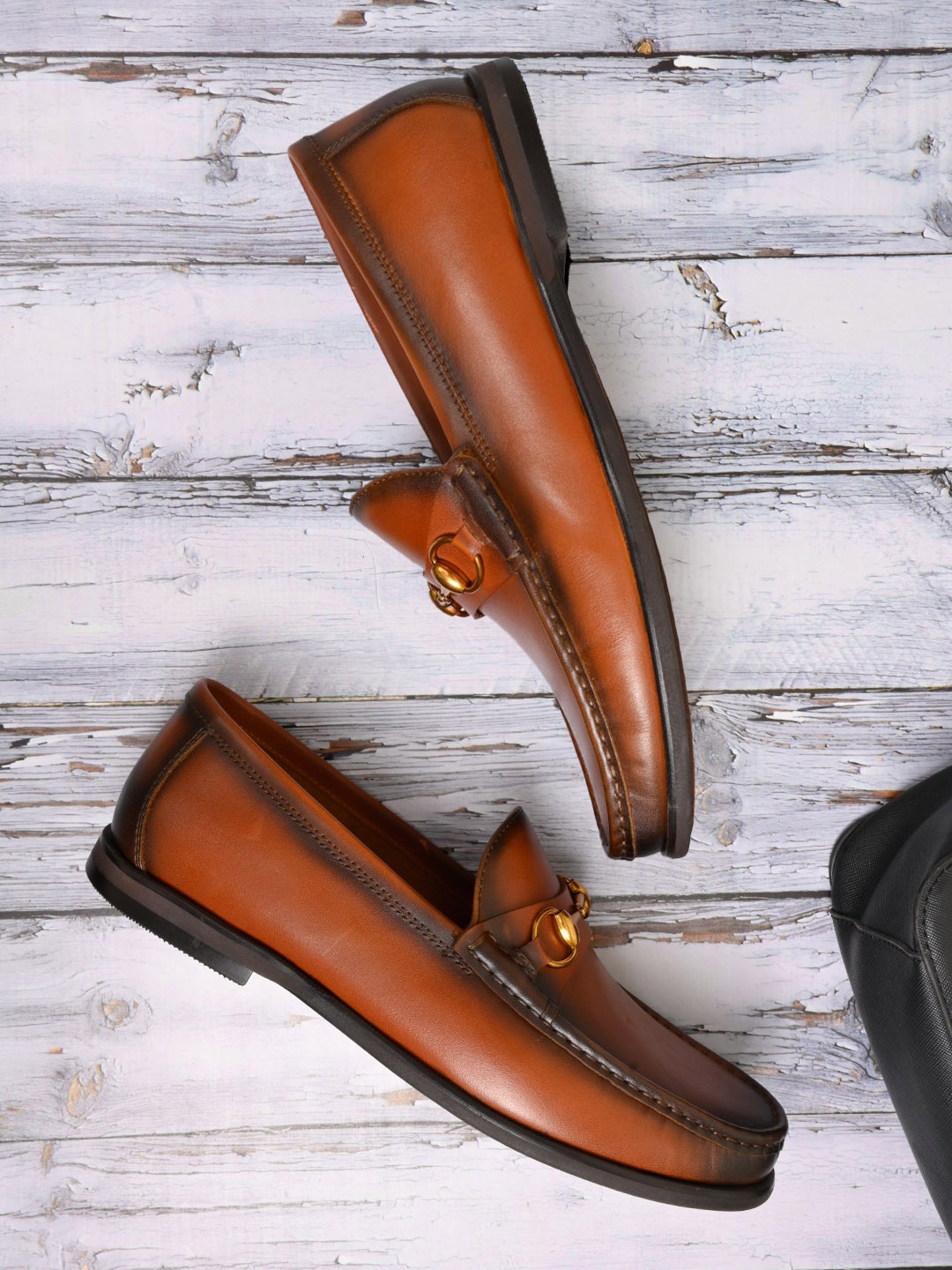 

Cobblerz Men Solid Formal Loafers, Tan