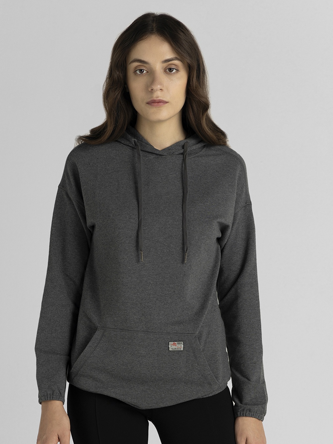 

Van Heusen Women Hooded Sweatshirt, Grey