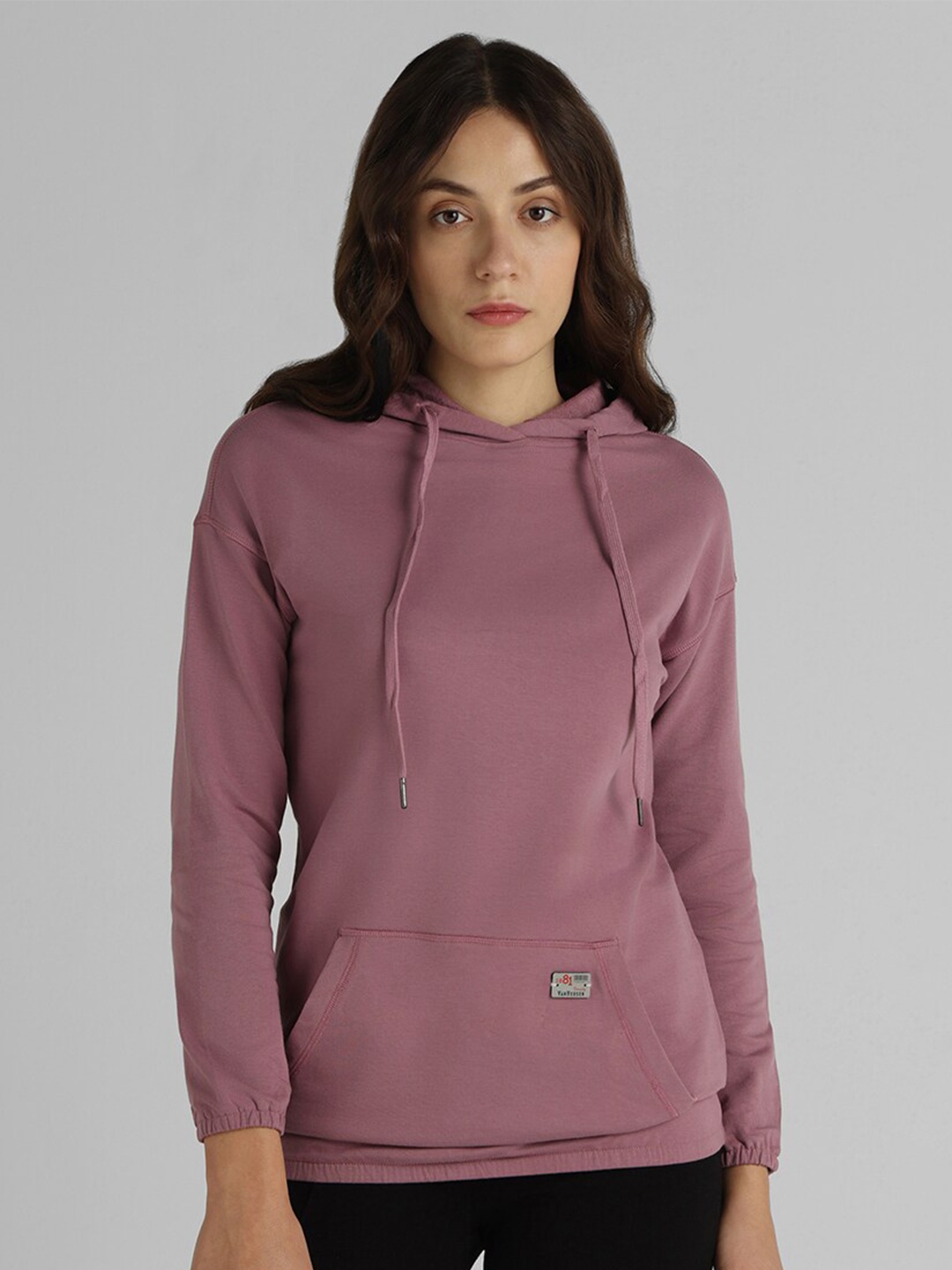 

Van Heusen Hooded Cotton Pullover, Mauve