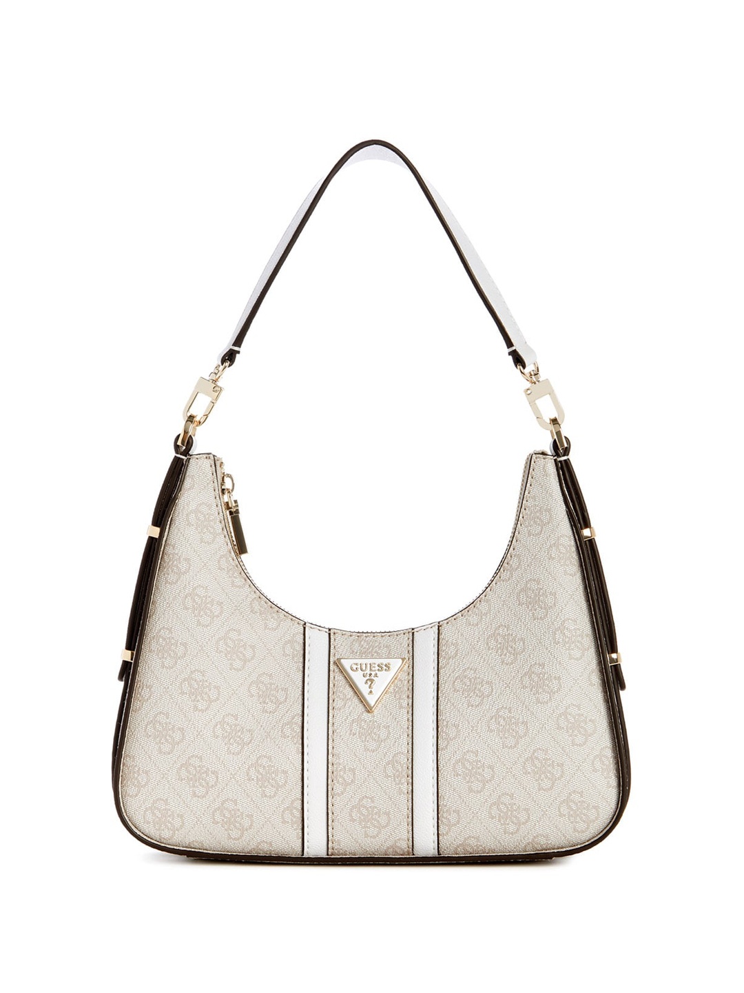 

GUESS PU Bucket Satchel, Off white