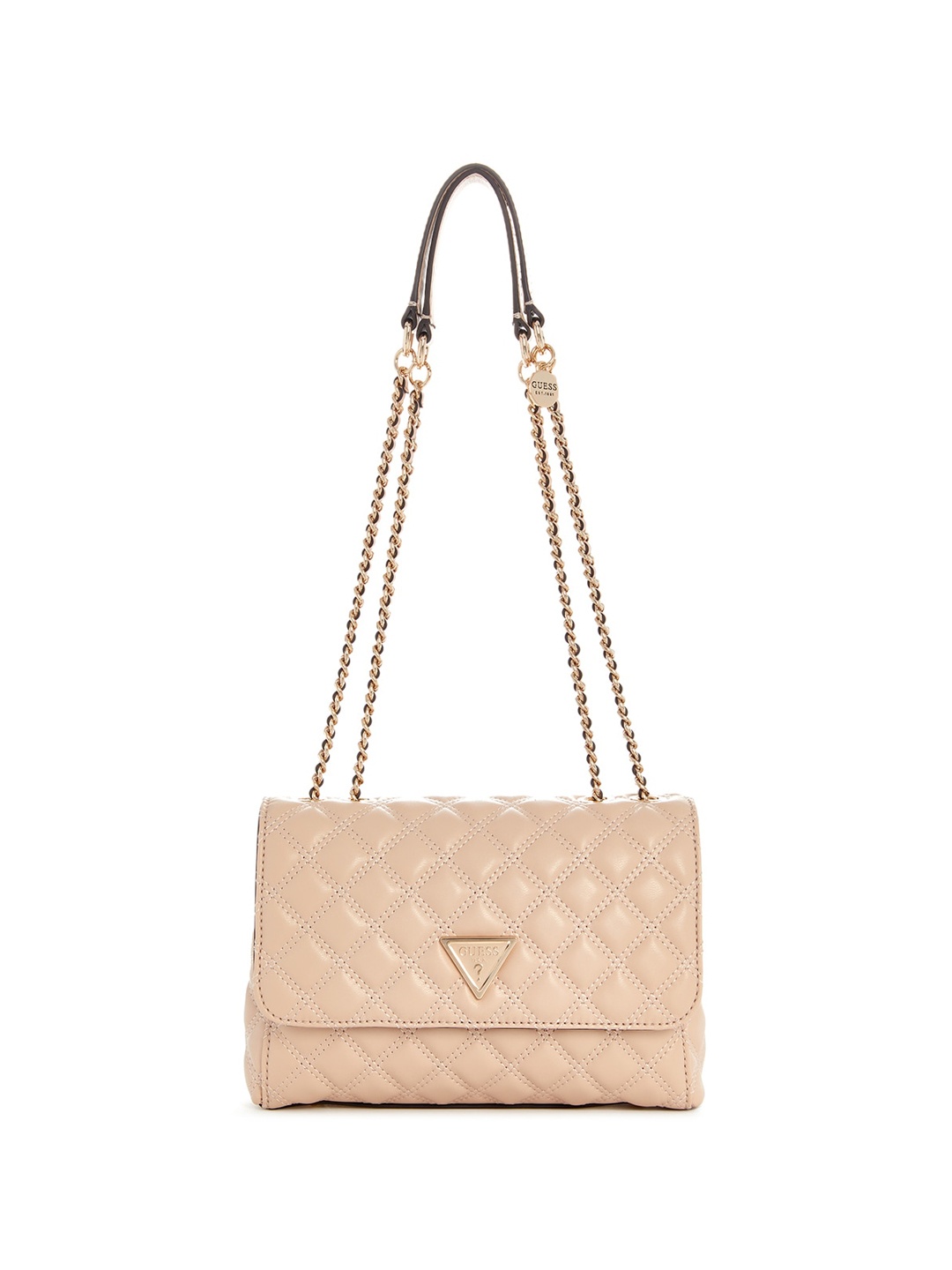 

GUESS Women Pu Quilted Shoulder Bag, Beige