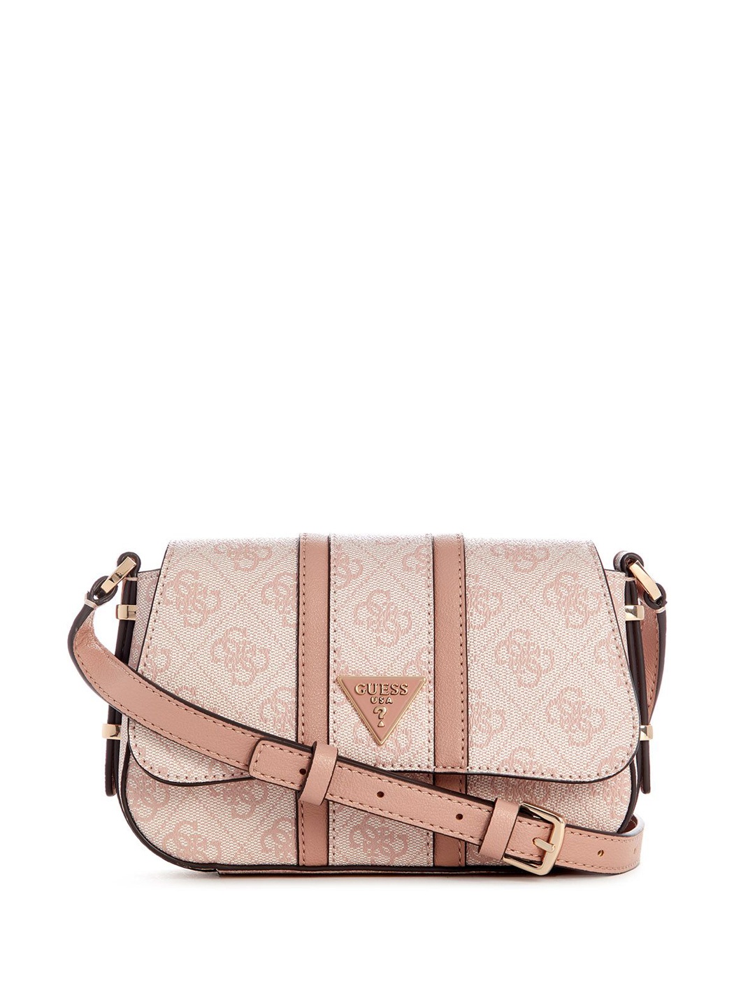 

GUESS PU Structured Sling Bag with Tasselled, Pink