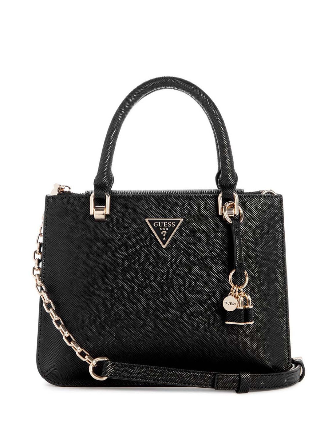 

GUESS PU Structured Handheld Bag, Black