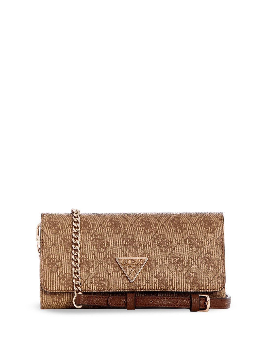 

GUESS Ethnic Motifs PU Swagger Sling Bag, Brown