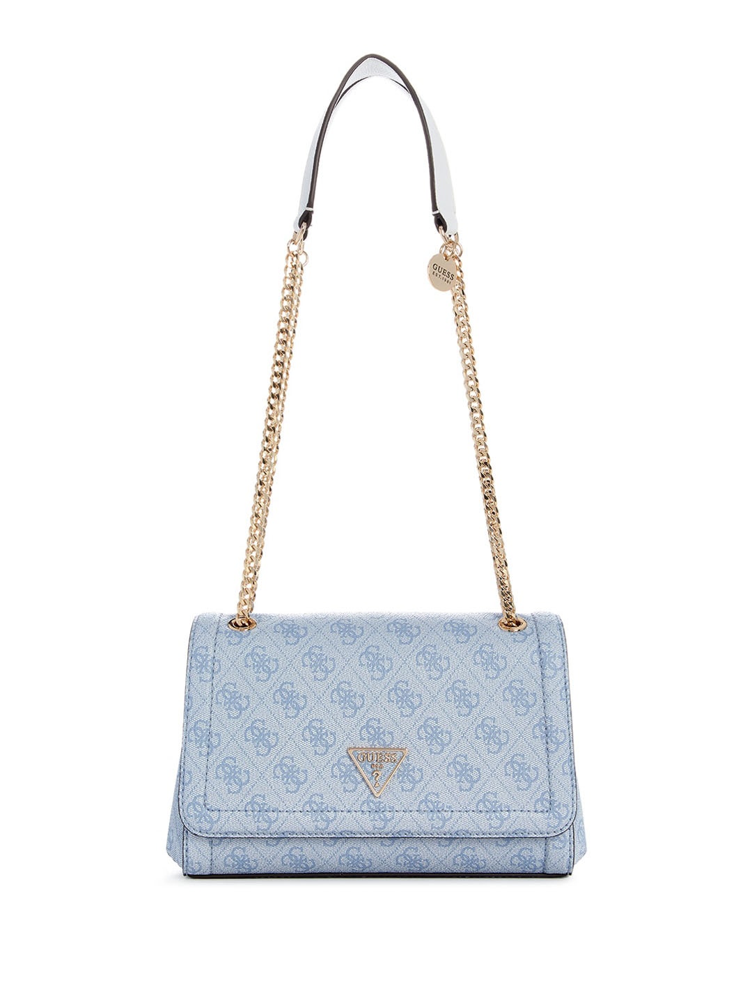 

GUESS Textured PU Structured Shoulder Bag with Quilted, Blue