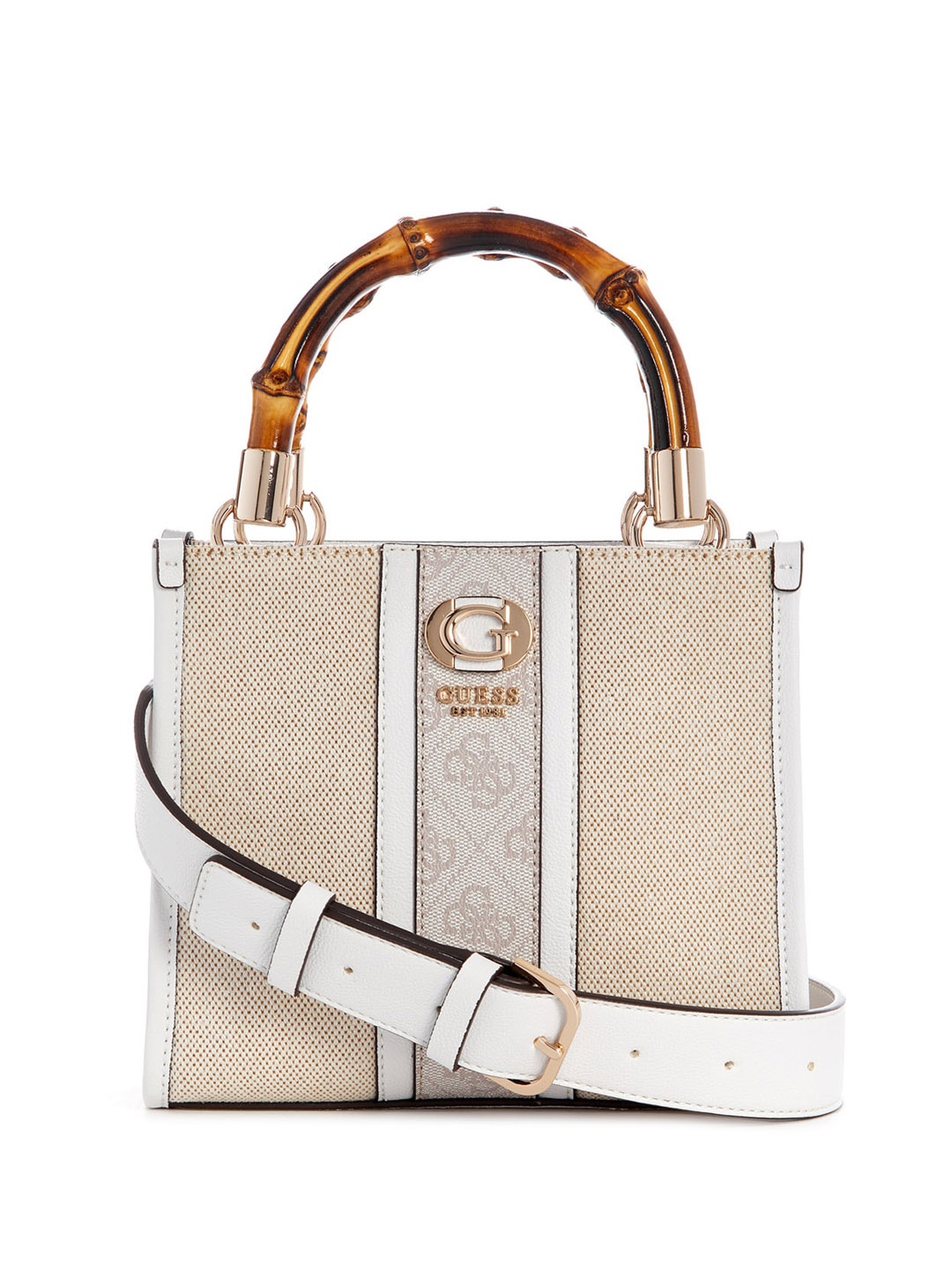 

GUESS Women Textured Tote Bag, Beige