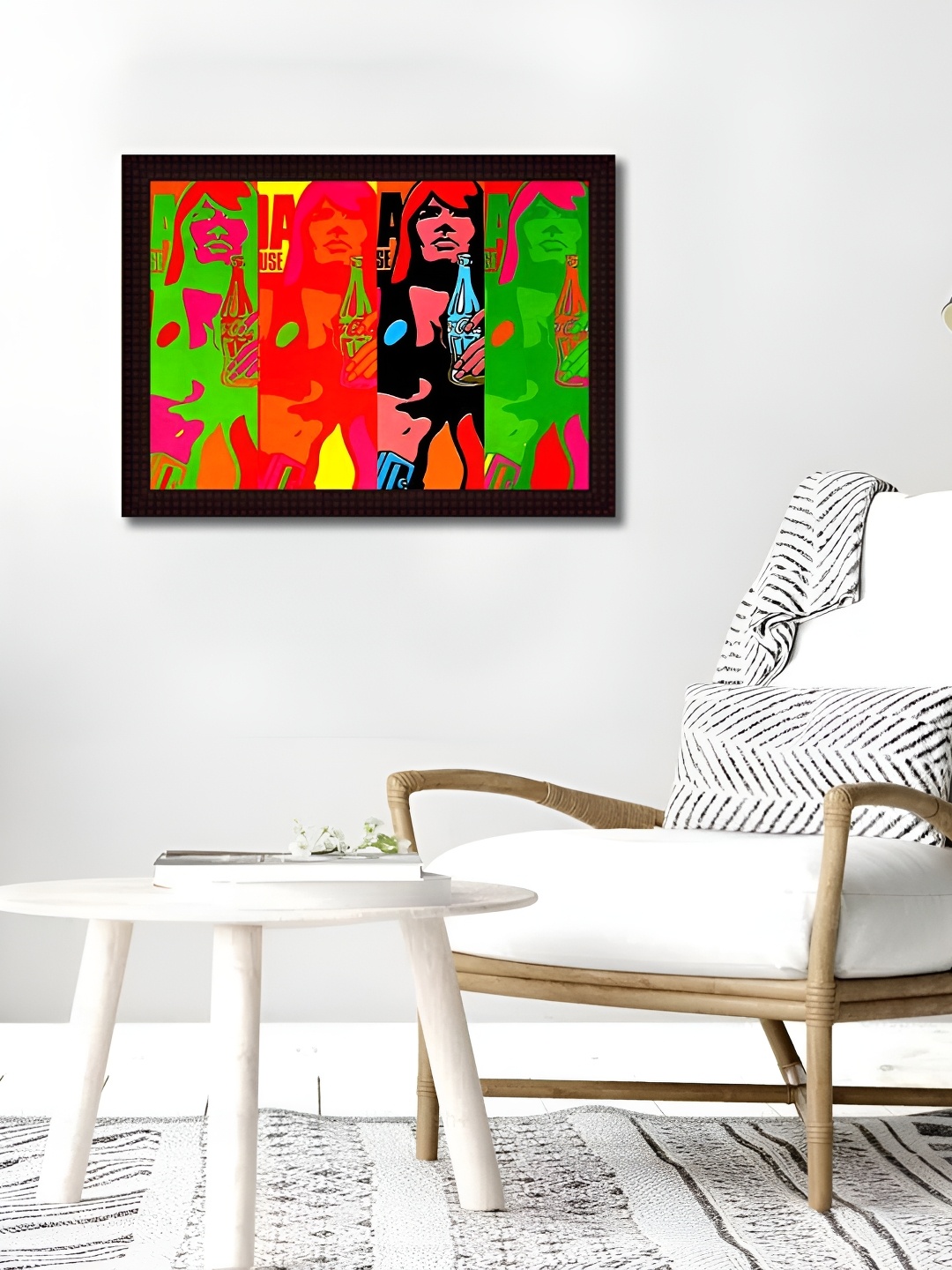 

Tamatina Red & Black Mad Girl Printed Wall Art