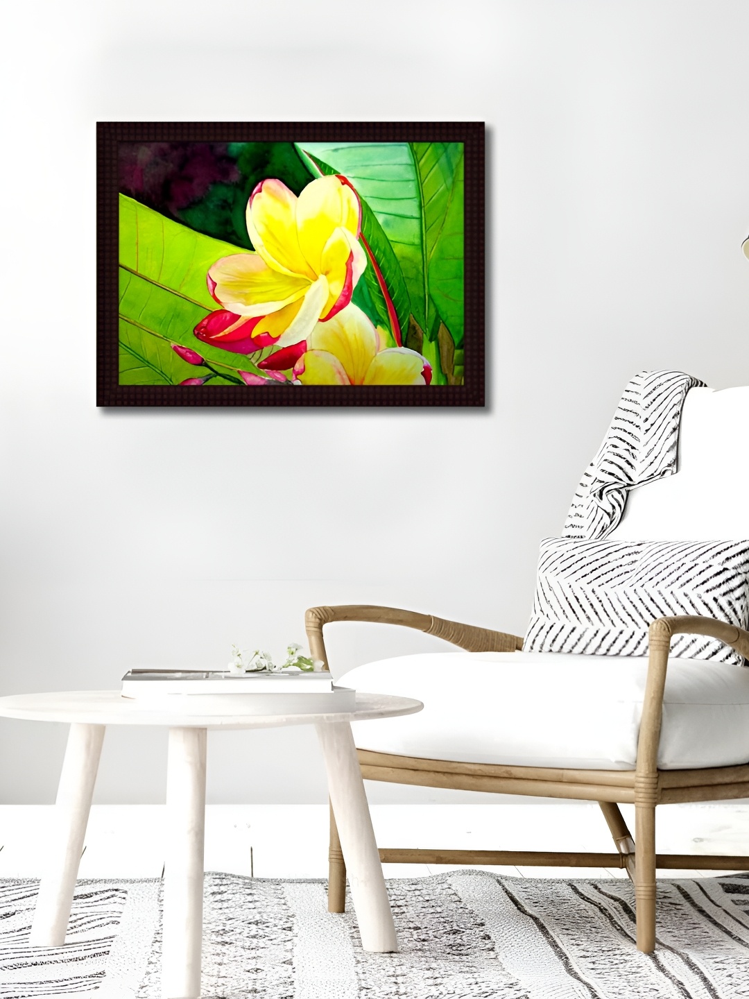 

Tamatina Green & Black Flower Printed Wall Art