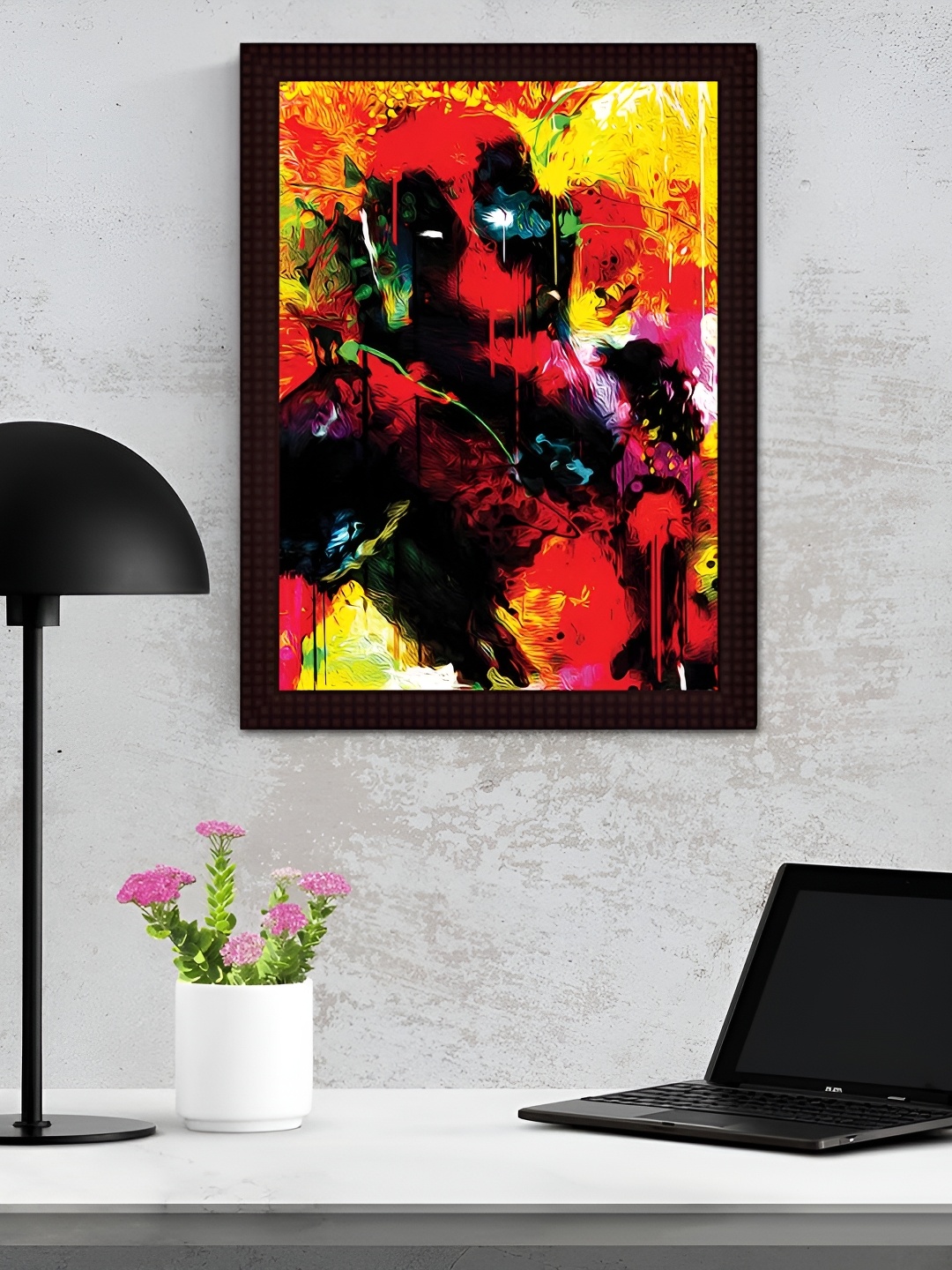 

Tamatina Red & Yellow Deadpool Printed Wall Art