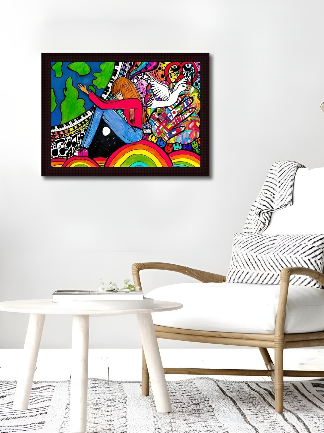 

Tamatina In My Dreams Printed Wall Art, Blue
