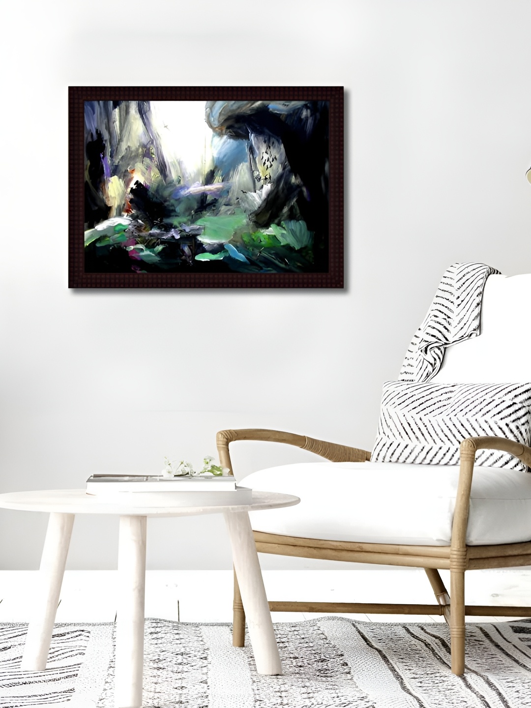 

Tamatina White & Grey Dark Willow Printed Wall Art