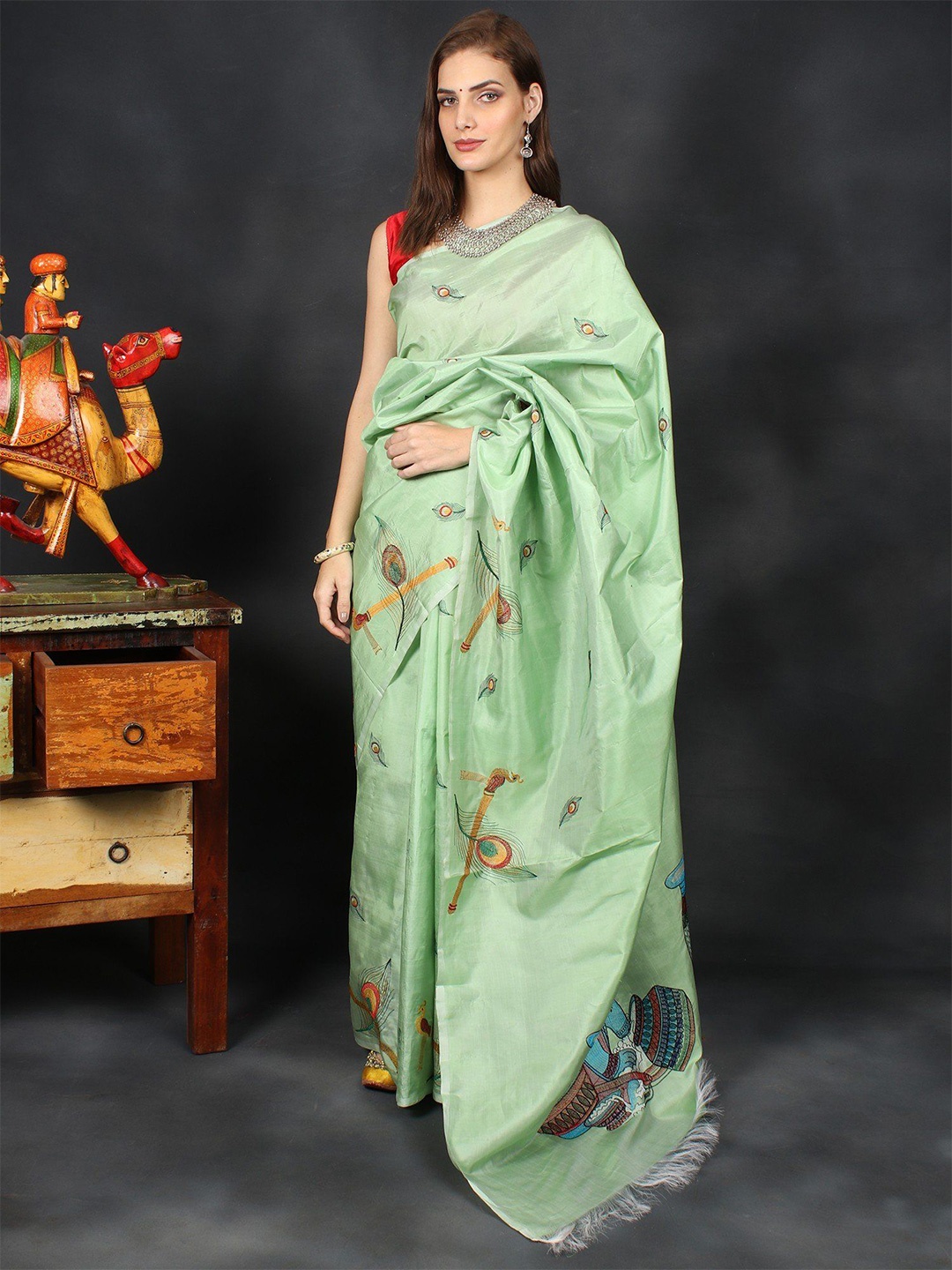 

Exotic India Women Sarees, Green