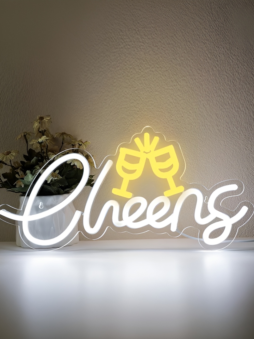 

the party planet White Neon LED String light