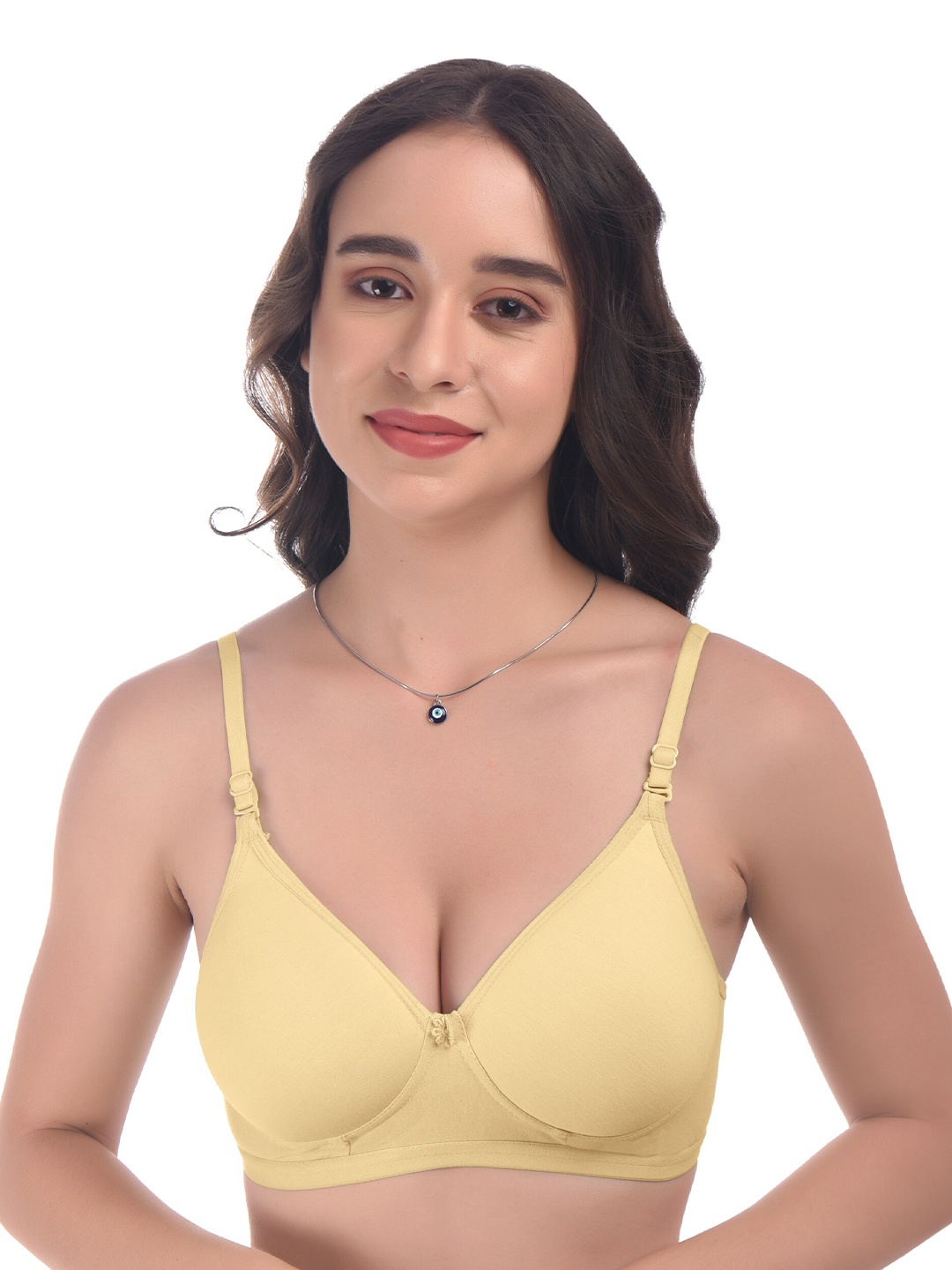 

elina Women Full Coverage Heavily Padded Bra, Yellow