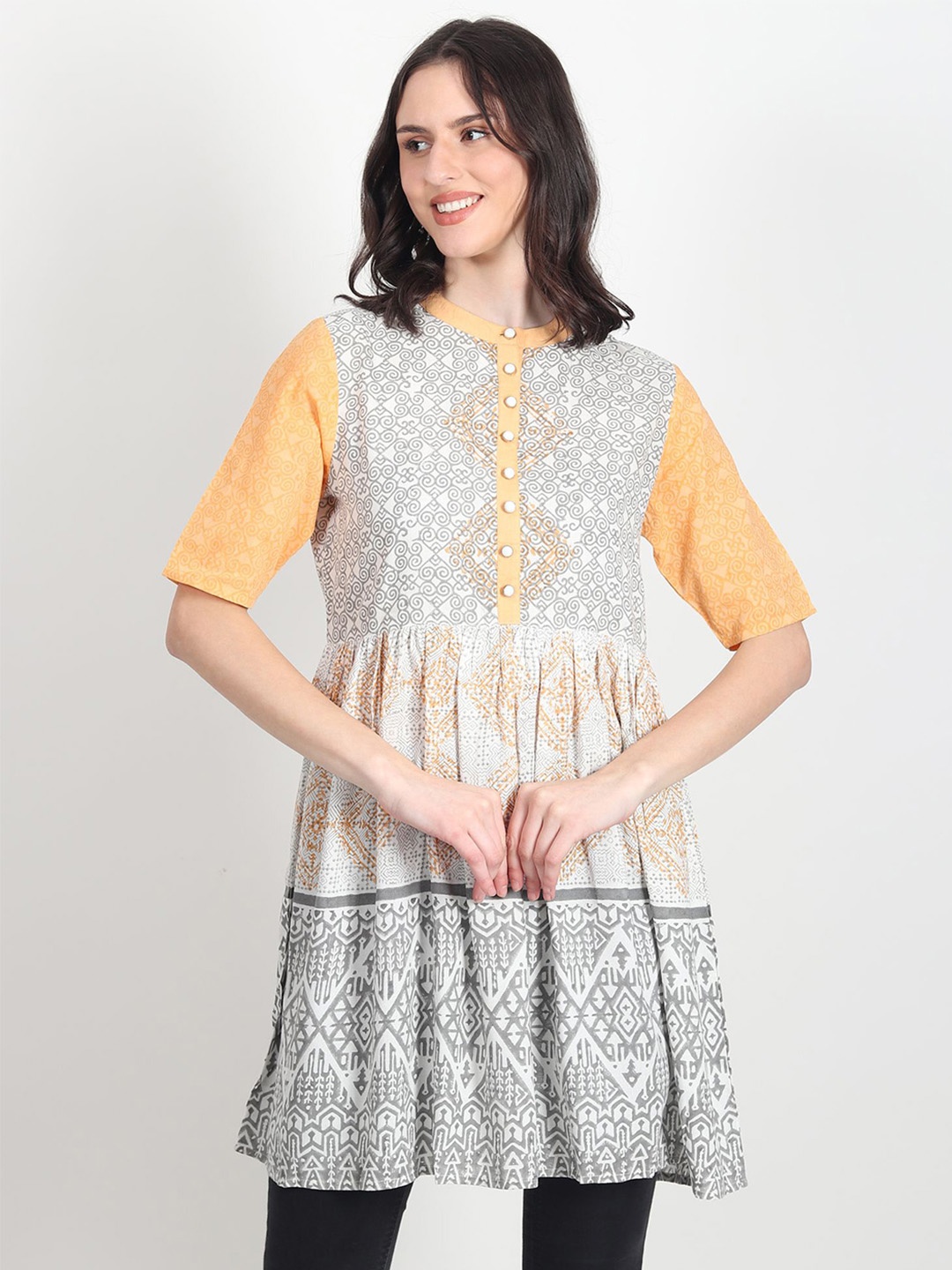 

Art Avenue Fit & Flare Dress, Orange