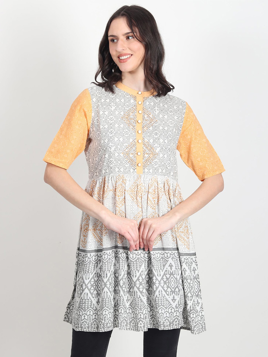 

Art Avenue Fit & Flare Dress, Orange