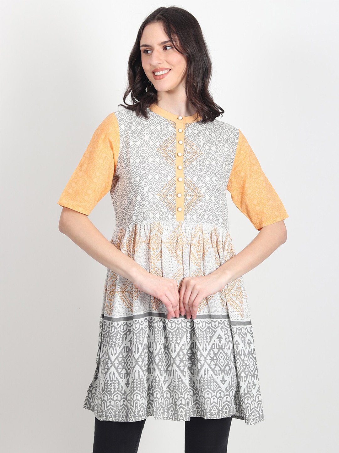 

Art Avenue Fit & Flare Dress, Orange