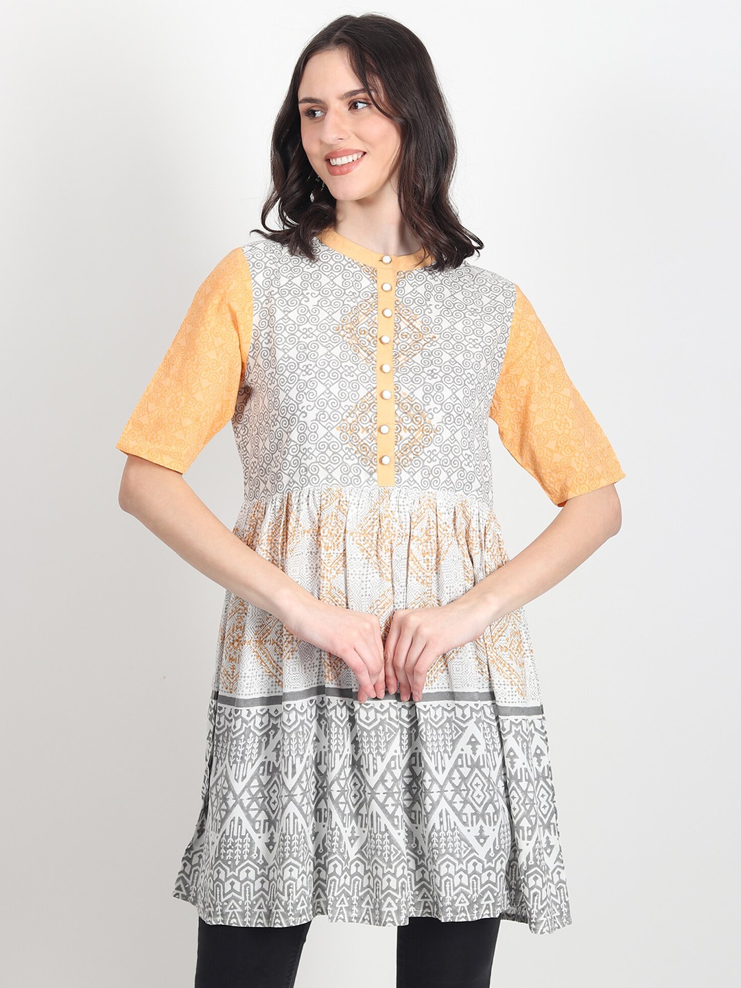 

Art Avenue Fit & Flare Dress, Orange