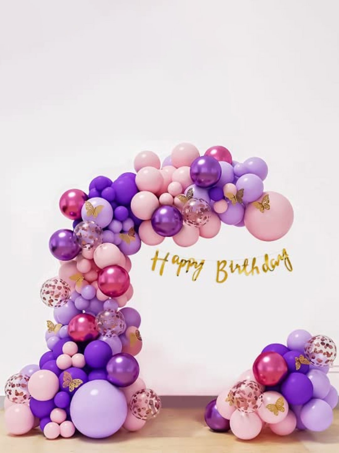 

Special You 82-Pcs Purple Textured Birthday Decor