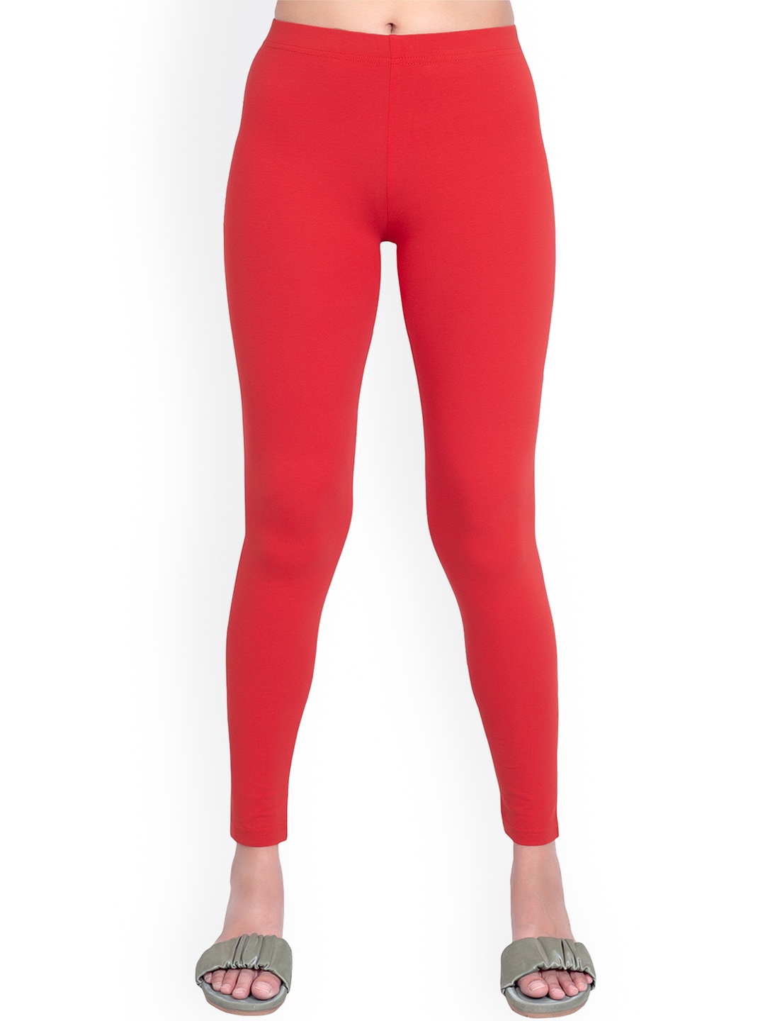 

ONE SKY Ankle Length Leggings, Red