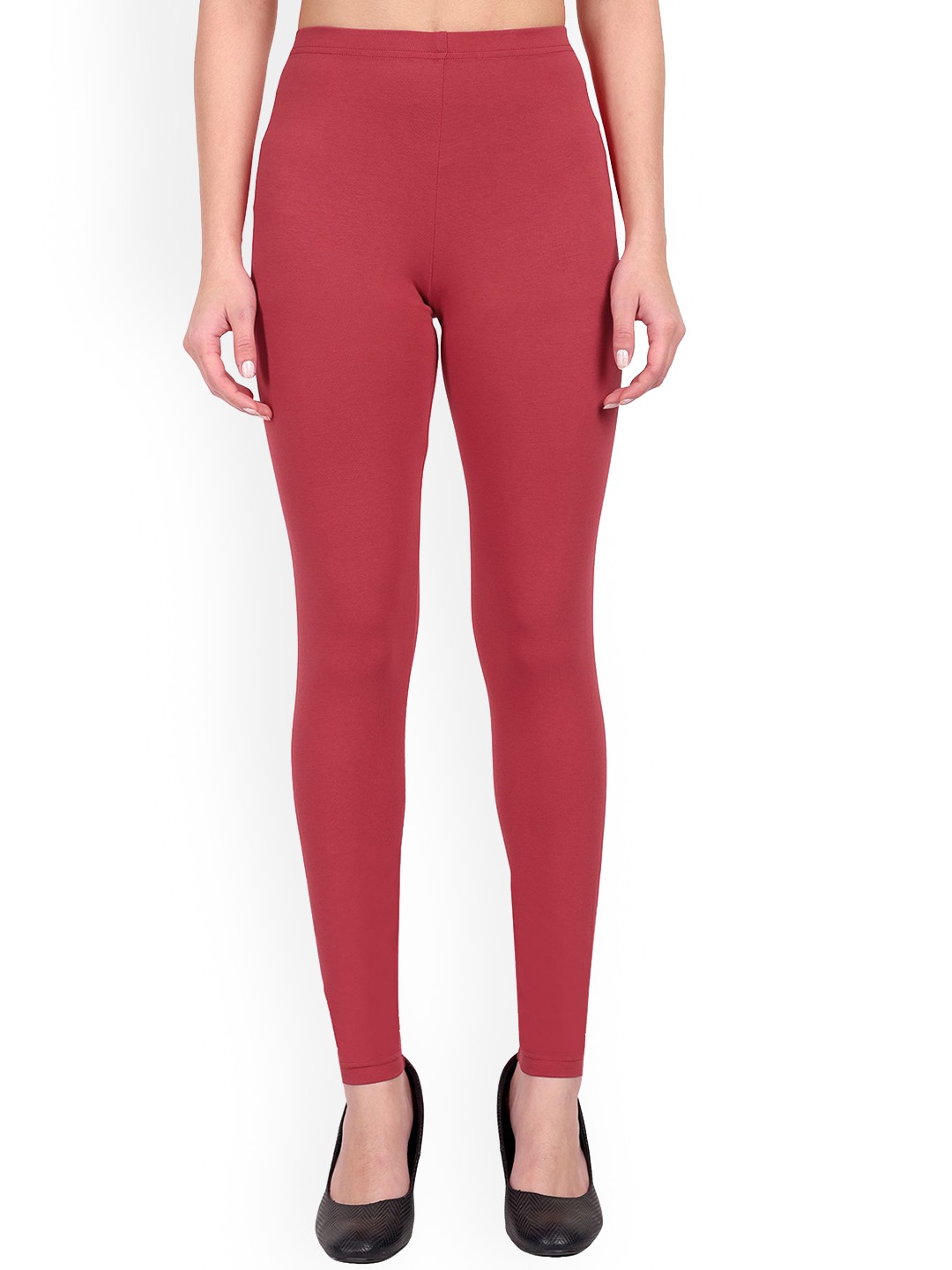 

ONE SKY Women Single Ankle Length Leggings, Red