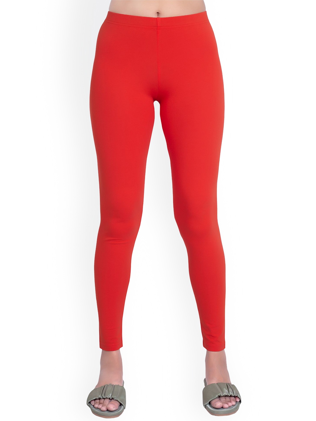 

ONE SKY Ankle Length Leggings, Red