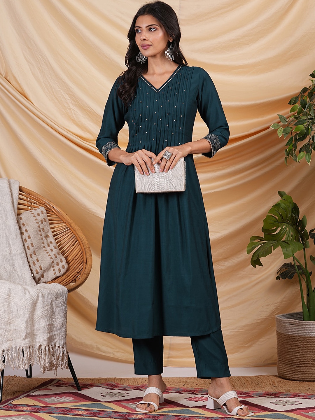 

KAMI KUBI Women Kurta, Blue