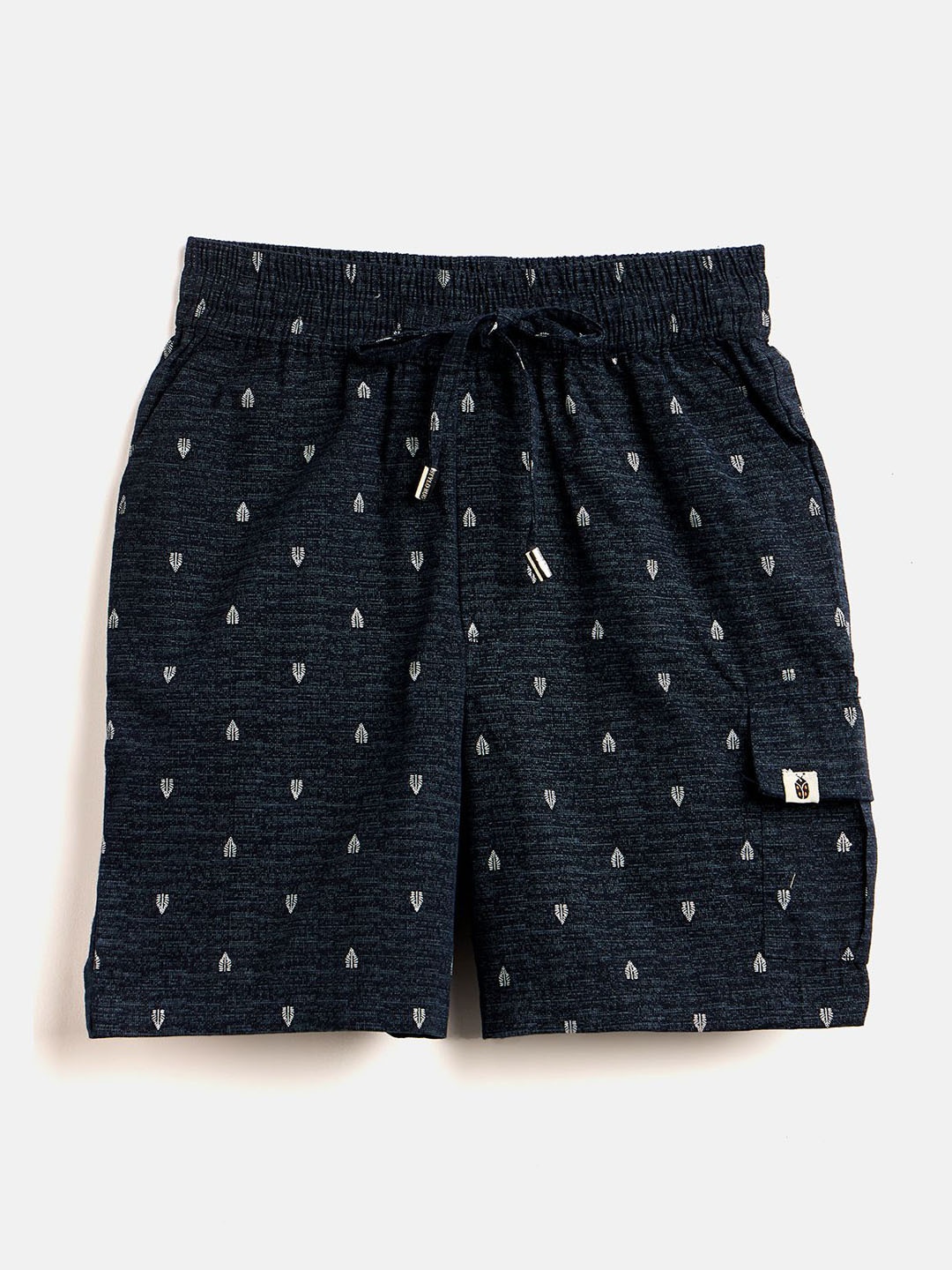 

Stylo Bug Boys Printed Pure Cotton Shorts, Navy blue
