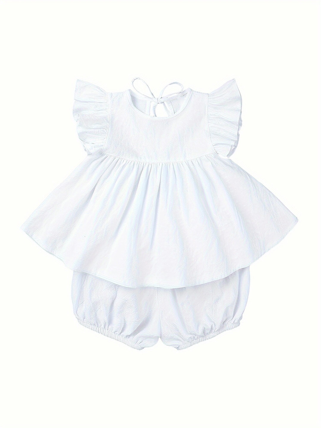 

LYTIX Ruffled Sheath Dress, White