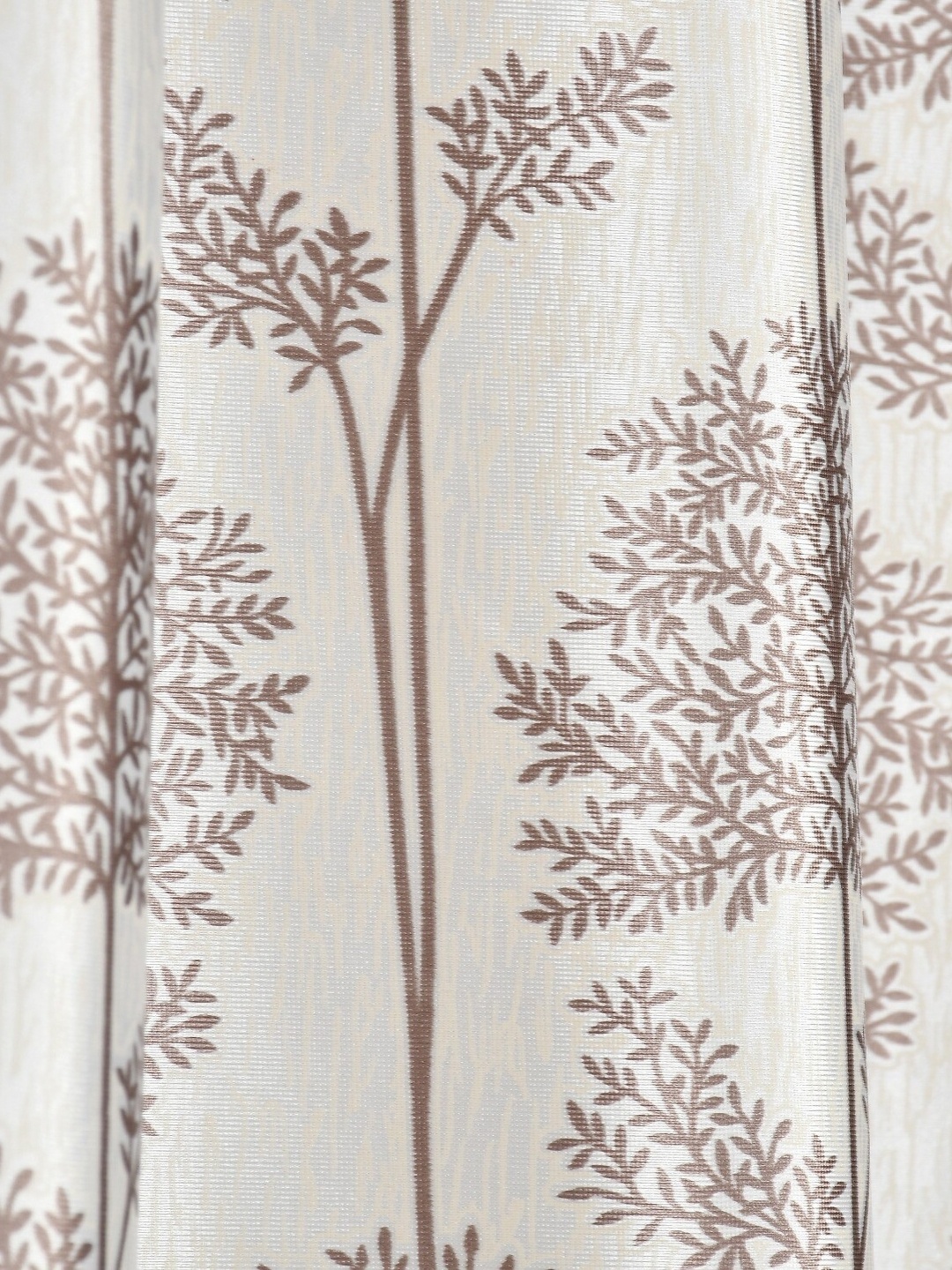 

AaHo Decor Brown & Cream 2Pcs Floral Room Darkening Long Door Curtain