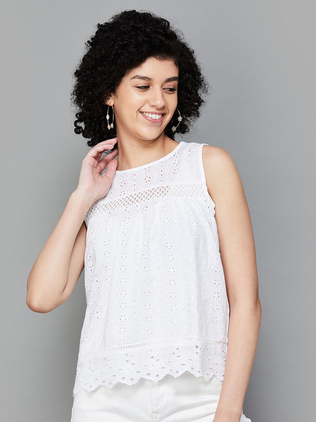 

Fame Forever by Lifestyle Cotton Top, White