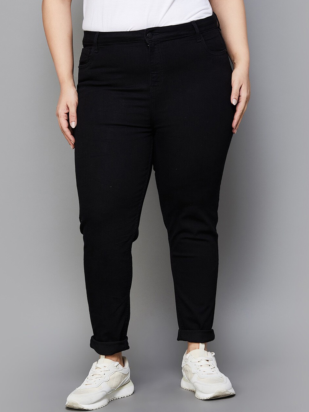 

Fame Forever by Lifestyle Women Skinny Fit Mid-Rise Jeans, Black